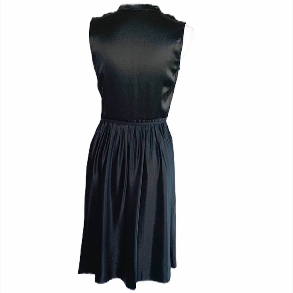 CYNTHIA STEFFE 100% SILK LITTLE BLACK DRESS SIZE 6 - Picture 2 of 10